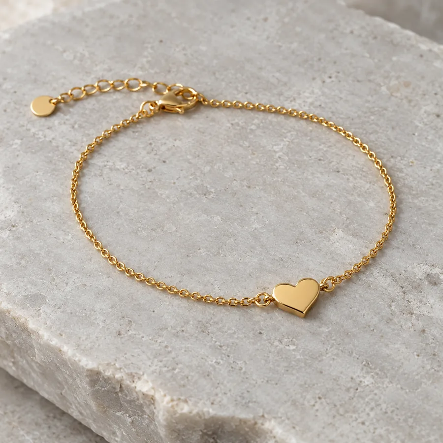 Pulsera con dije corazón